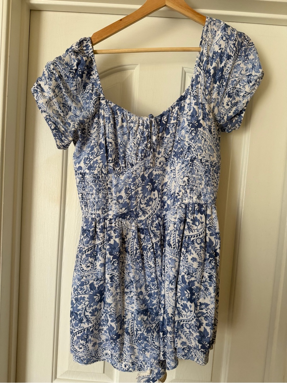 Hollister blue romper dress